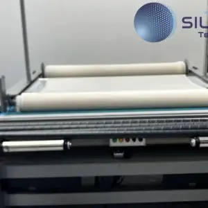 Máquina revisadora de tela Silqui-Tex Machinery para inspección y enrollado de tejidos